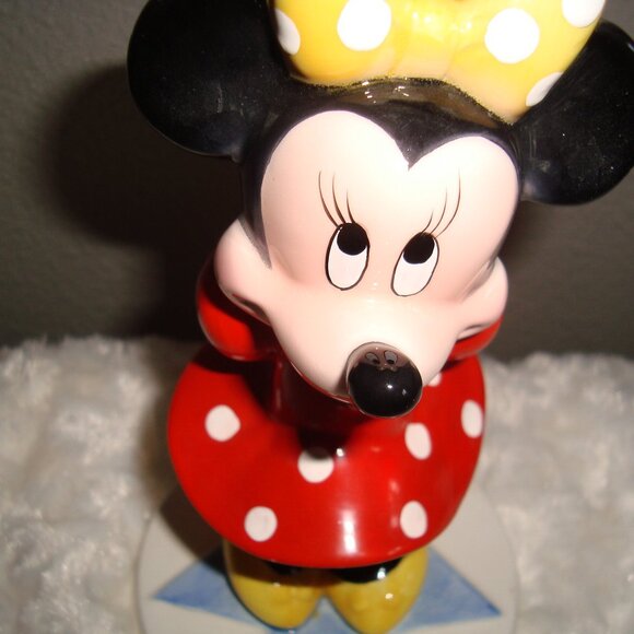 Vintage 90’s Minnie Mouse Ceramic Figurine Collectible Schmid Walt Disney Co - Picture 3 of 12